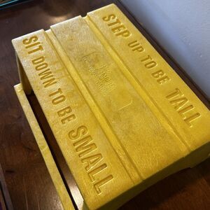 Vintage Empire 1979 Child Step Stool Step Up To Be Tall Sit Down To Be Small